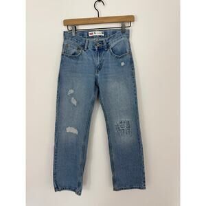 Levi’s Girls Classic Jeans | Size 10 Reg W25 L25 | Distressed Patchwork